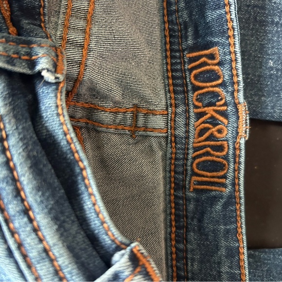 Rock and roll denim high rise trousers, 25x32 - Picture 4 of 7
